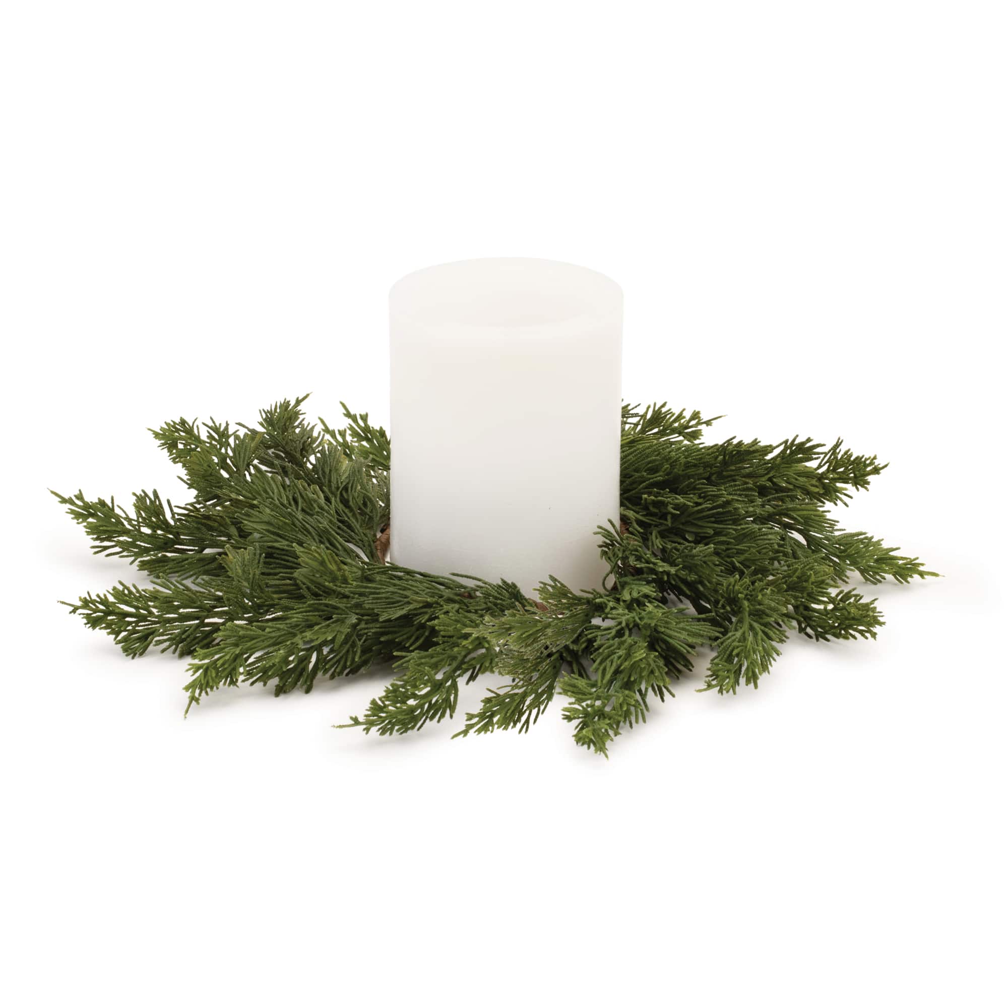 16" Classic Pine Candle Ring, 2ct.